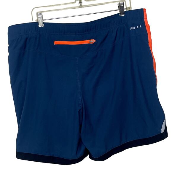 Men's Nike Blue and Orange Swim Trunks - Picture 2 of 2